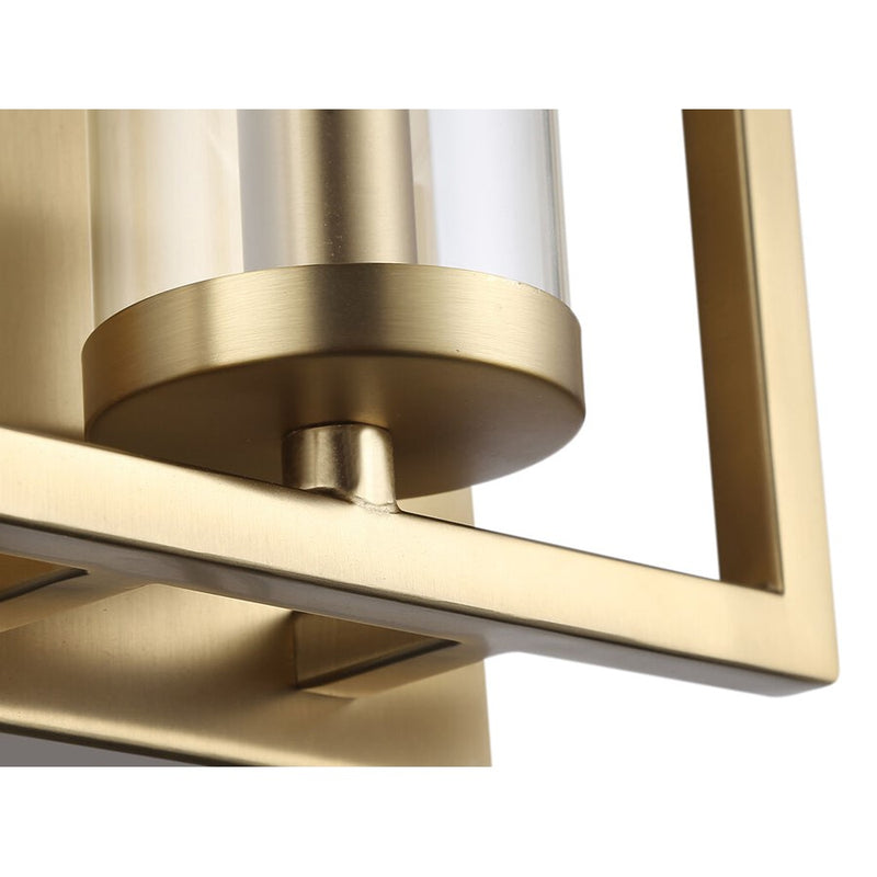 Golden Marco 1-Lt Wall Sconce, Brushed Champagne Bronze/Clear Glass