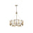 Golden Marco 5-Lt Chandelier, Brushed Champagne Bronze/Clear Glass