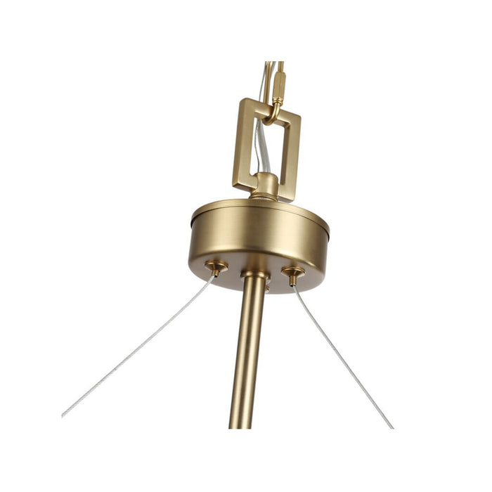 Golden Marco 5-Lt Chandelier, Brushed Champagne Bronze/Clear Glass