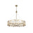 Golden Marco 8-Lt Chandelier, Brushed Champagne Bronze/Clear Glass