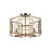 Golden Marco 4-Lt Flush Mount, Brushed Champagne Bronze/Clear Glass