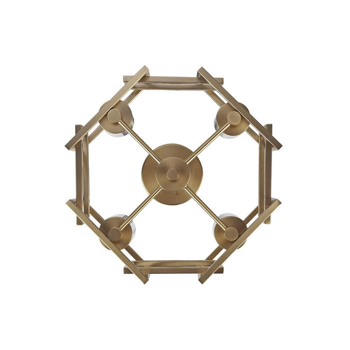 Golden Marco 4-Lt Flush Mount, Brushed Champagne Bronze/Clear Glass