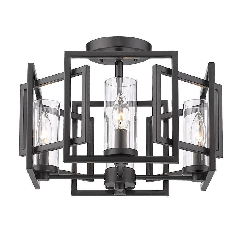 Golden Lighting Marco 4 Light Flush Mount