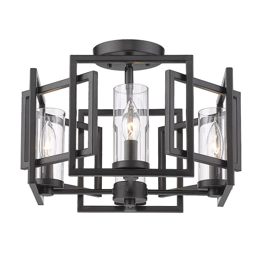 Golden Lighting Marco 4 Light Flush Mount