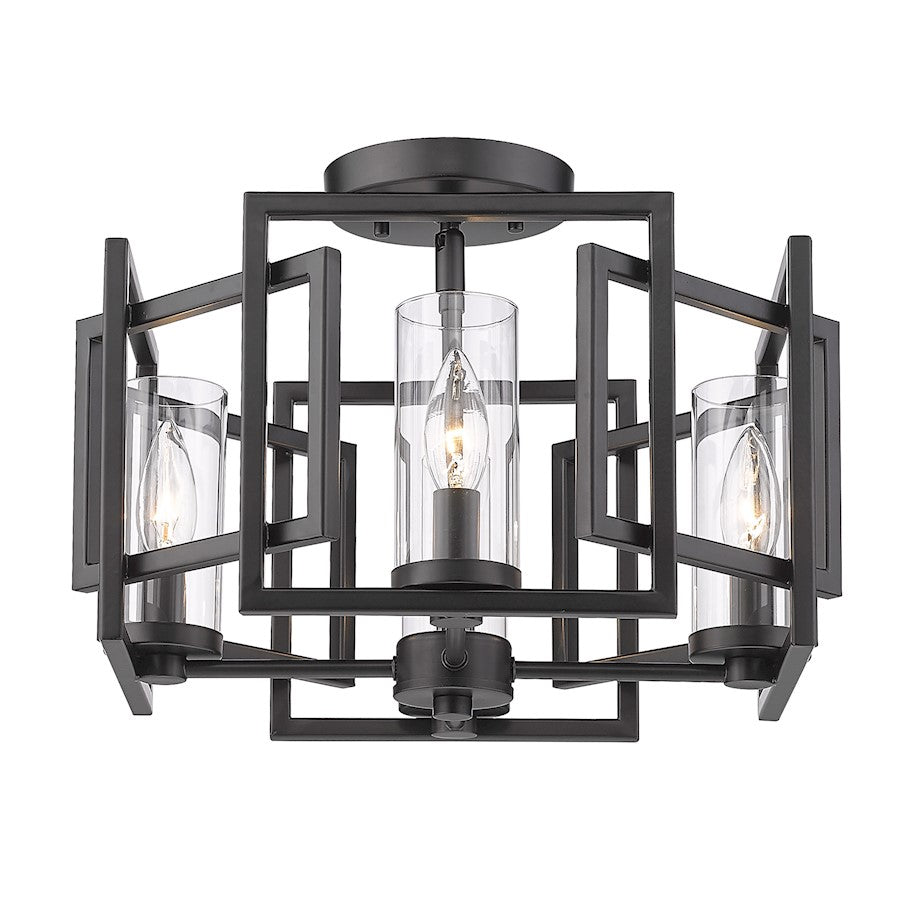 Golden Lighting Marco 4 Light Flush Mount