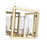 Golden Marco 4-Lt Semi-Flush, Brushed Champagne Bronze/Clear Glass