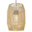 Golden Lighting Seabrooke 1 Light Outdoor Pendant, Natural Black