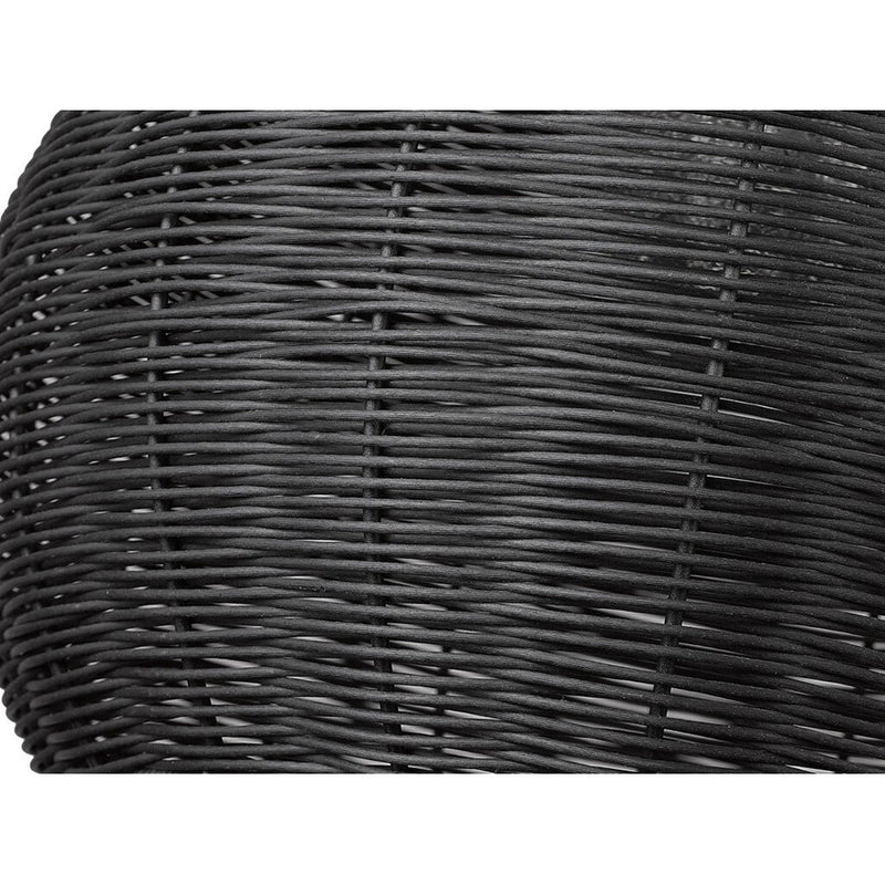Golden Melany 1-Lt Outdoor Pendant, Natural Black/ Black Wicker