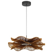 Golden Lighting Whisper 24in LED Pendant | Bohemian Latte Rope and Steel | Kitchen Island & Dining Room | 23.63 x 23.63 x 8.5 in | Model 6300-24 LAT