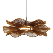 Golden Lighting Whisper 24in LED Pendant | Bohemian Latte Rope and Steel | Kitchen Island & Dining Room | 23.63 x 23.63 x 8.5 in | Model 6300-24 LAT