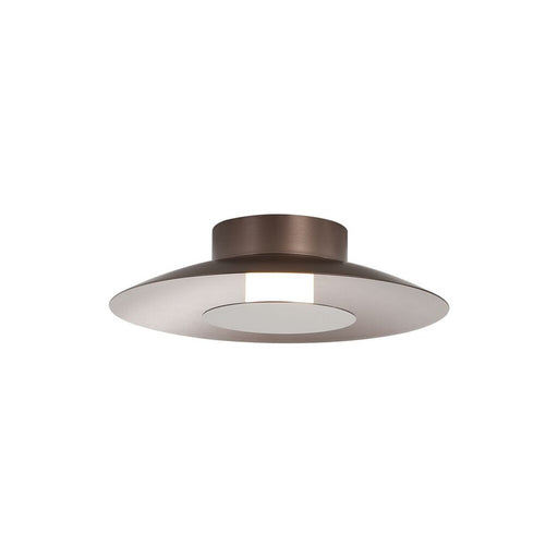 Golden Luma 12" LED Flush Mount, Coffee Silver/Coffee Silver