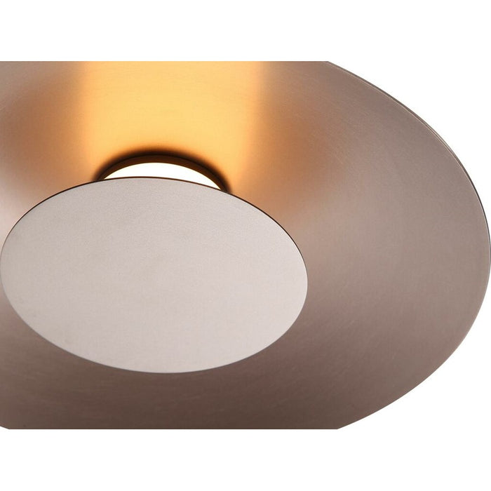 Golden Luma 12" LED Flush Mount, Coffee Silver/Coffee Silver