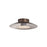 Golden Luma 12" LED Flush Mount, Coffee Silver/French Gold - 6400-FM12CS-FRG