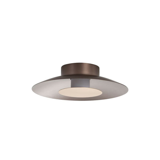 Golden Luma 12" LED Flush Mount, Coffee Silver/French Gold - 6400-FM12CS-FRG