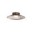 Golden Luma 12" LED Flush Mount, Coffee Silver/French Gold
