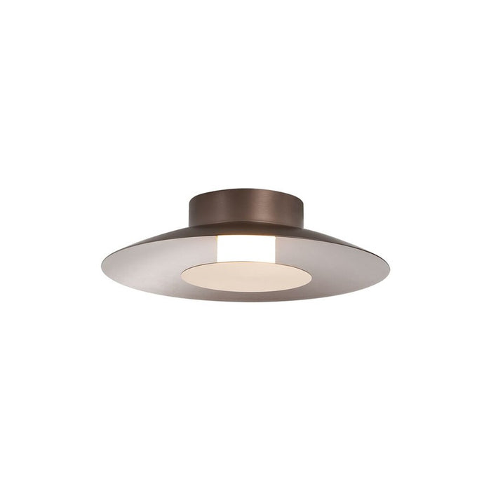 Golden Luma 12" LED Flush Mount, Coffee Silver/French Gold