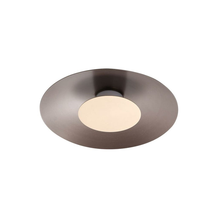 Golden Luma 12" LED Flush Mount, Coffee Silver/French Gold