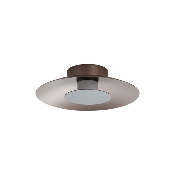 Golden Luma 12" LED Flush Mount, Coffee Silver/Graphite - 6400-FM12CS-GRA