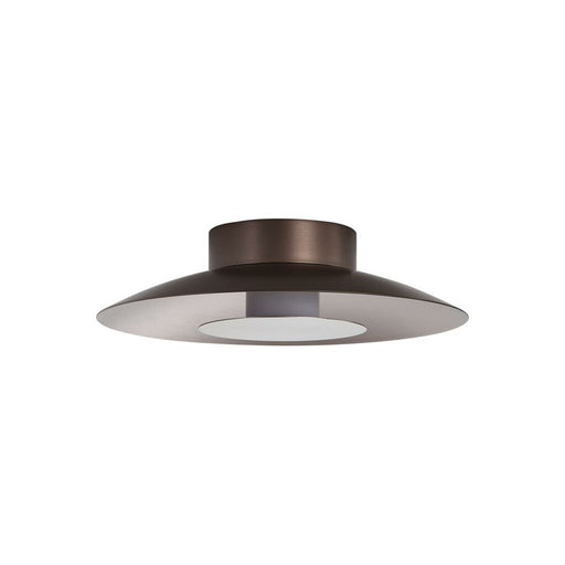 Golden Luma 12" LED Flush Mount, Coffee Silver/Sand Nickel - 6400-FM12CS-SAN