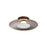 Golden Luma 12" LED Flush Mount, Coffee Silver/Sand Nickel
