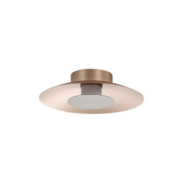 Golden Luma 12" LED Flush Mount, French Gold/Coffee Silver - 6400-FM12FRG-CS