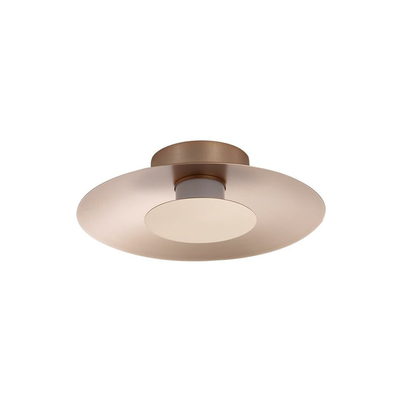 Golden Luma 12" LED Flush Mount, French Gold/French Gold - 6400-FM12FRG-FRG