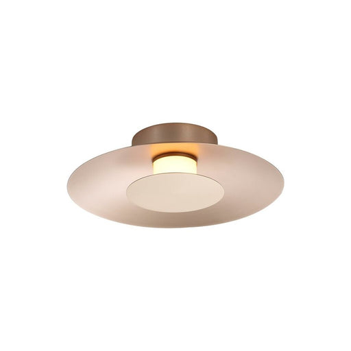 Golden Luma 12" LED Flush Mount, French Gold/French Gold
