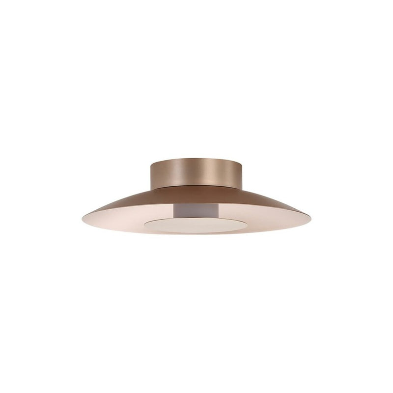 Golden Luma 12" LED Flush Mount, French Gold/French Gold