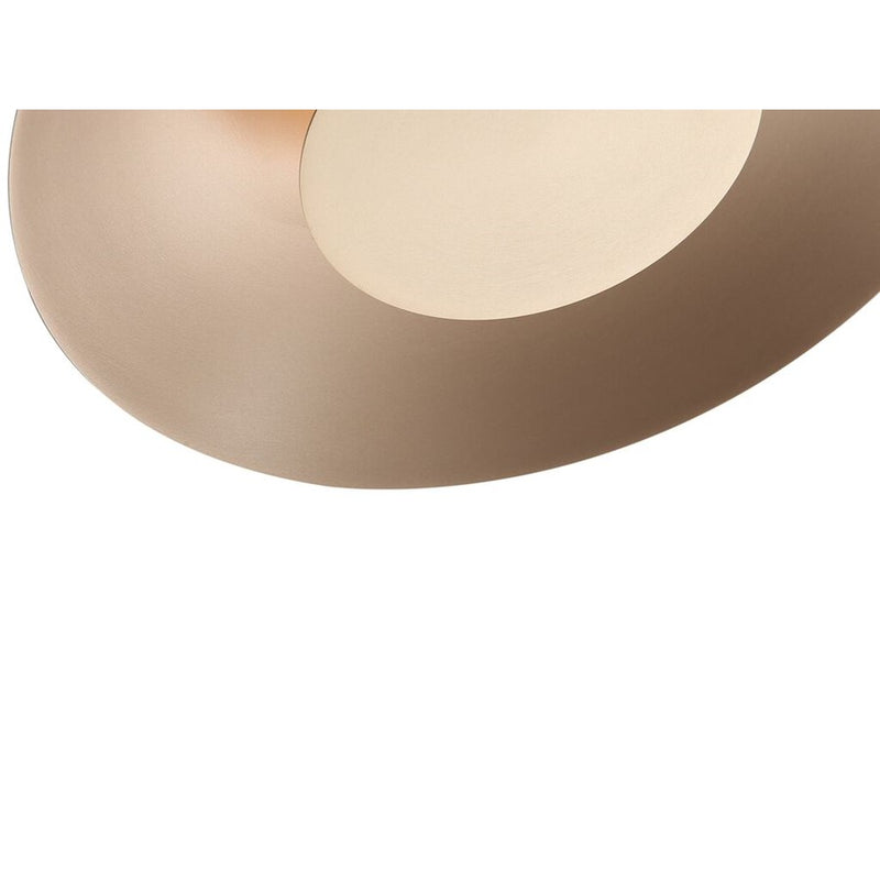 Golden Luma 12" LED Flush Mount, French Gold/French Gold