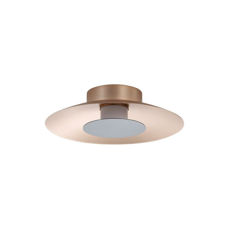 Golden Luma 12" LED Flush Mount, French Gold/Graphite - 6400-FM12FRG-GRA