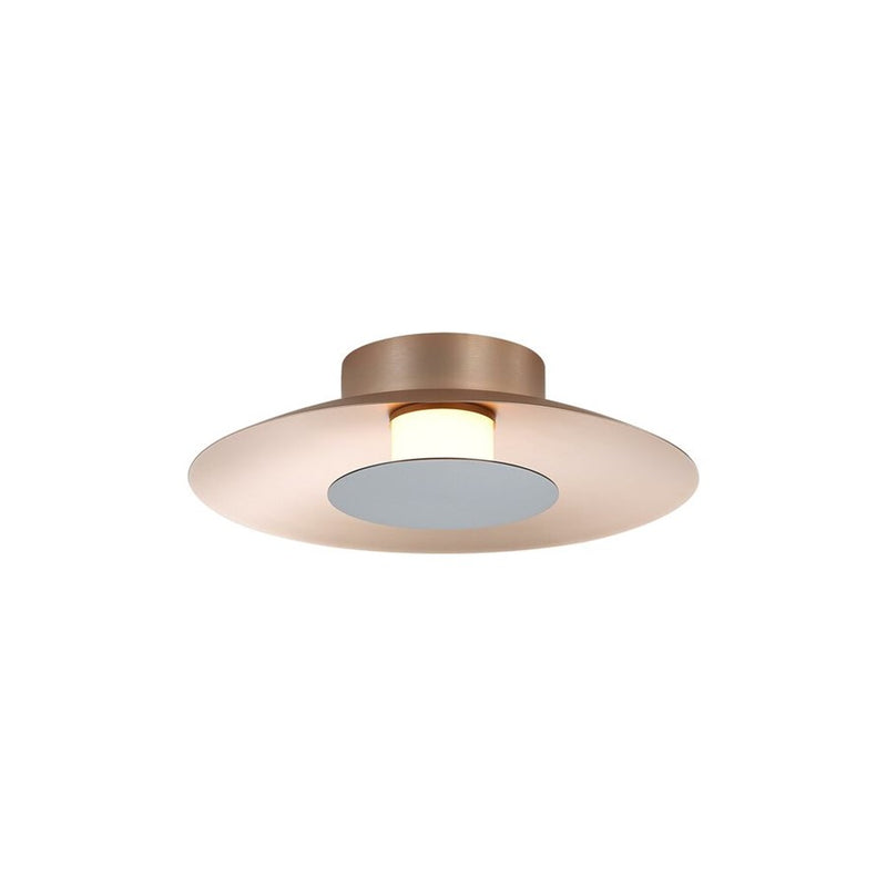 Golden Luma 12" LED Flush Mount, French Gold/Graphite