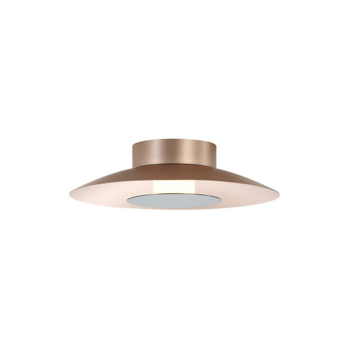 Golden Luma 12" LED Flush Mount, French Gold/Graphite