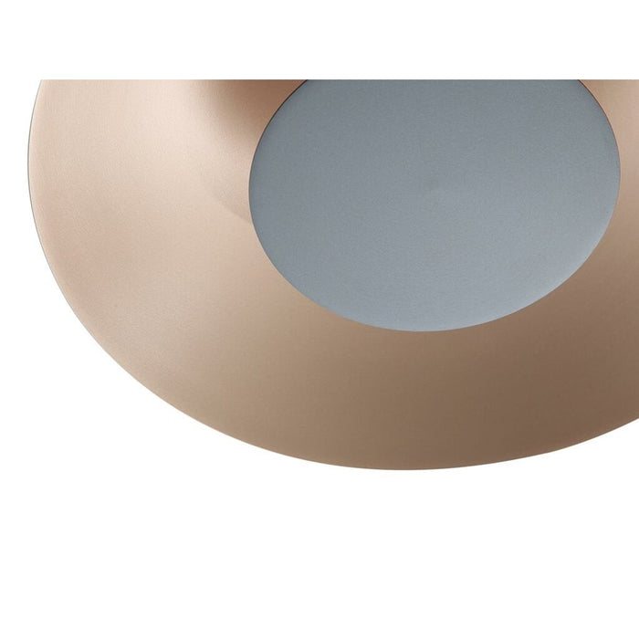 Golden Luma 12" LED Flush Mount, French Gold/Graphite