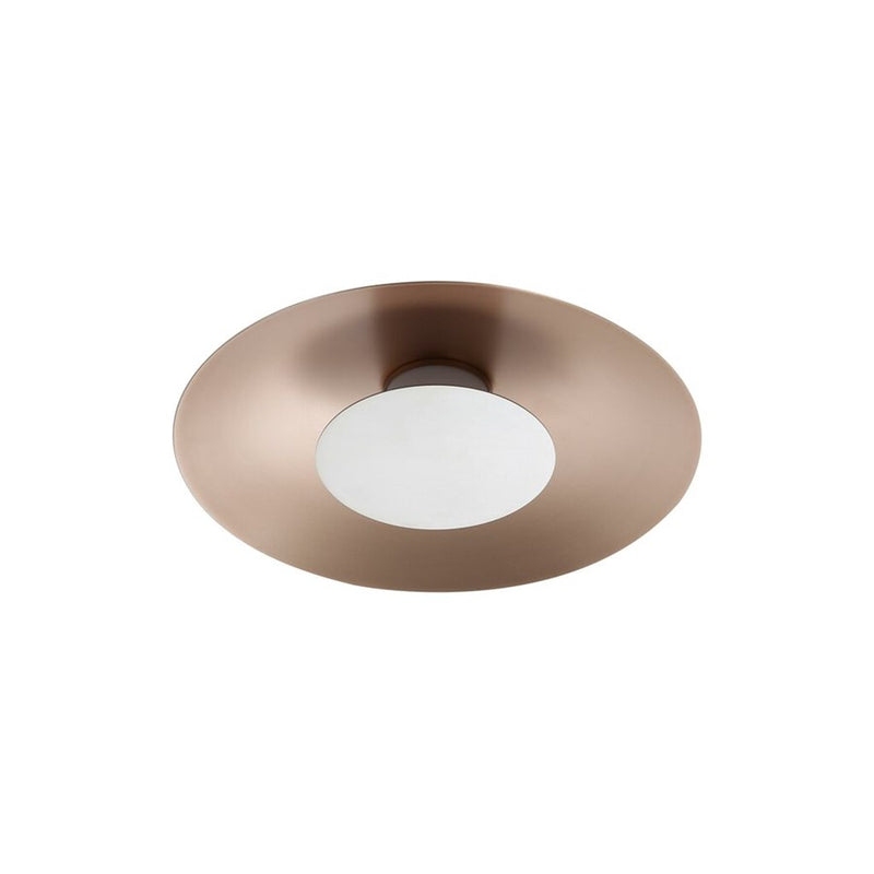 Golden Luma 12" LED Flush Mount, French Gold/Sand Nickel