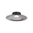 Golden Luma 12" LED Flush Mount, Graphite/Coffee Silver
