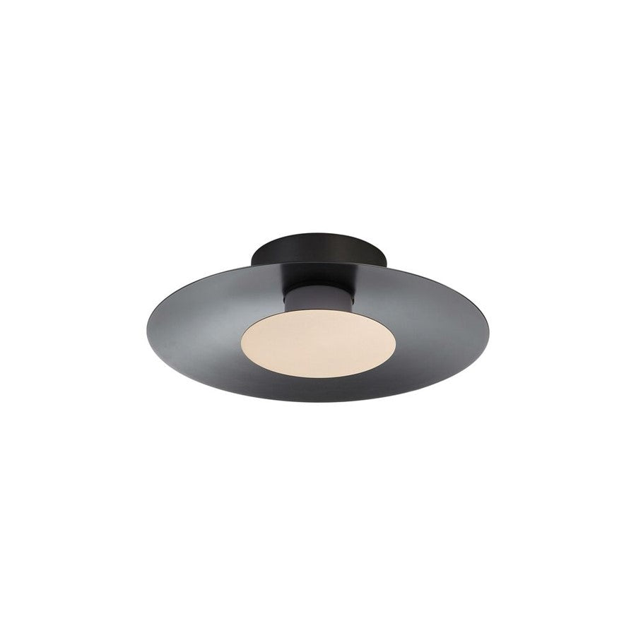 Golden Luma 12" LED Flush Mount, Graphite/French Gold - 6400-FM12GRA-FRG