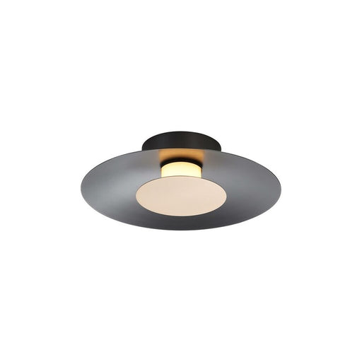 Golden Luma 12" LED Flush Mount, Graphite/French Gold