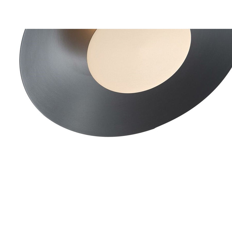 Golden Luma 12" LED Flush Mount, Graphite/French Gold