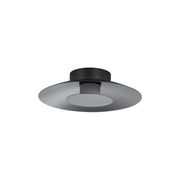 Golden Lighting Luma 12" LED Flush Mount, Graphite/Graphite - 6400-FM12GRA-GRA