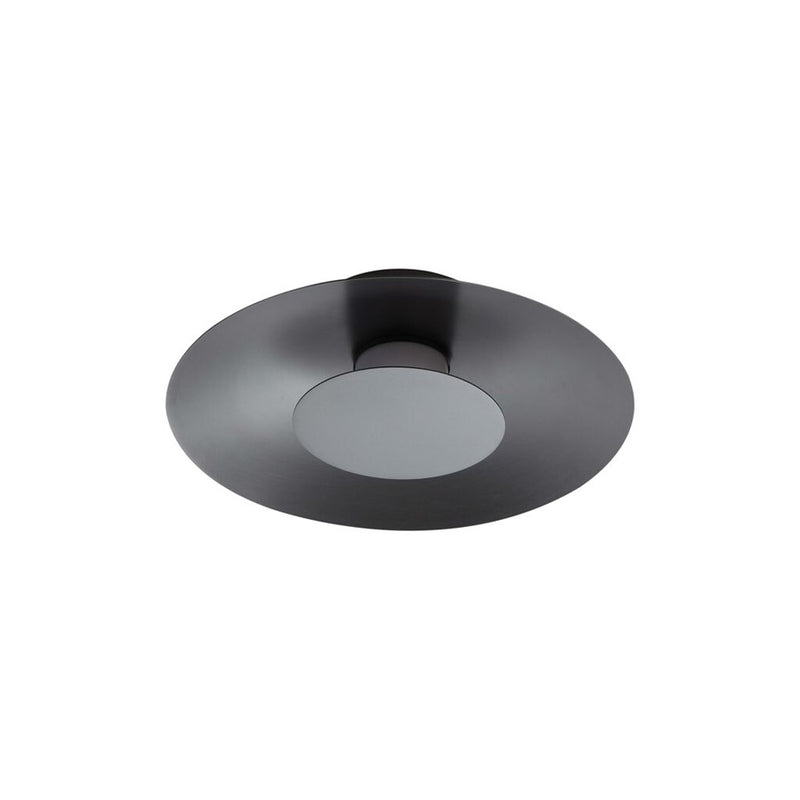 Golden Lighting Luma 12" LED Flush Mount, Graphite/Graphite