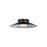Golden Lighting Luma 12" LED Flush Mount, Graphite/Graphite
