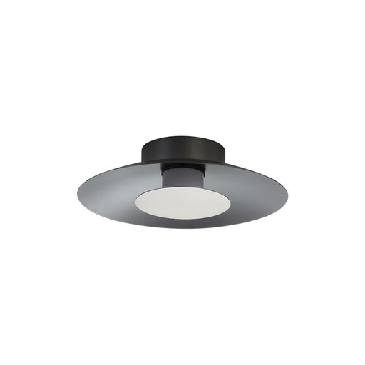 Golden Luma 12" LED Flush Mount, Graphite/Sand Nickel - 6400-FM12GRA-SAN