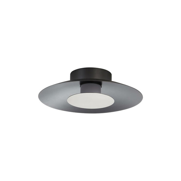 Golden Luma 12" LED Flush Mount, Graphite/Sand Nickel - 6400-FM12GRA-SAN