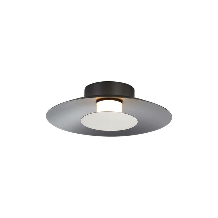 Golden Luma 12" LED Flush Mount, Graphite/Sand Nickel