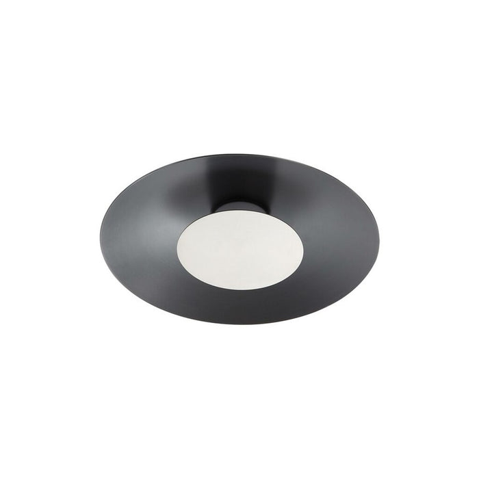 Golden Luma 12" LED Flush Mount, Graphite/Sand Nickel