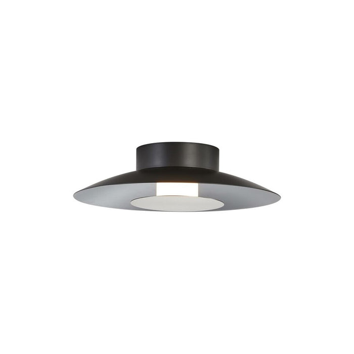 Golden Luma 12" LED Flush Mount, Graphite/Sand Nickel