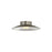 Golden Luma 12" LED Flush Mount, Sand Nickel/Coffee Silver