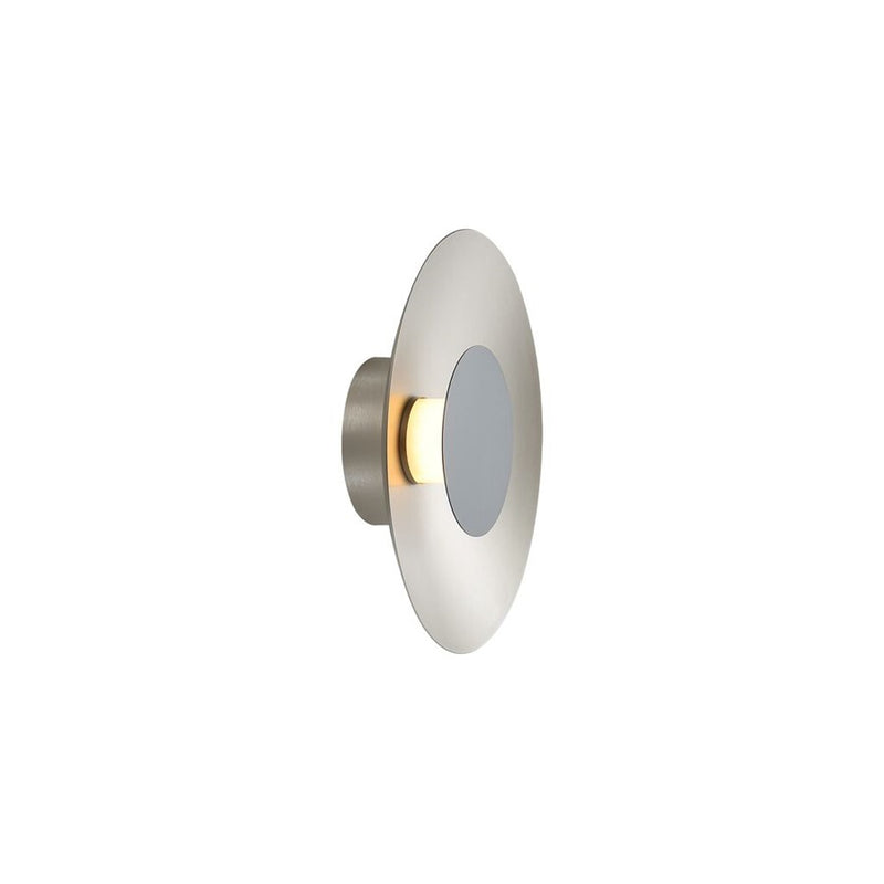 Golden Luma 12" LED Flush Mount, Sand Nickel/Graphite
