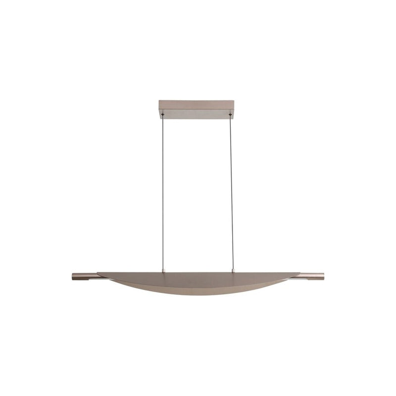 Golden Luma 42" LED Linear Pendant, Coffee Silver/Coffee Silver - 6400-LP42CS