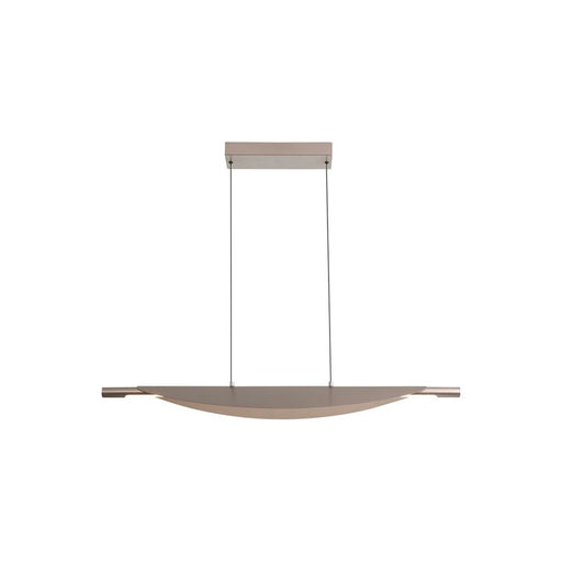 Golden Luma 42" LED Linear Pendant, Coffee Silver/Coffee Silver